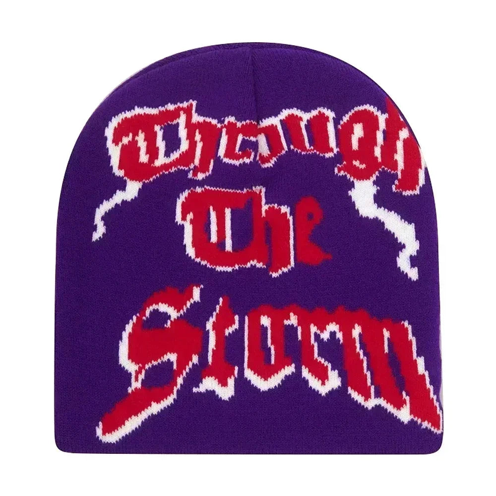 The Skullcap | Y2K Letter Knitted Hip Hop Beanie | Urban Caps NZ