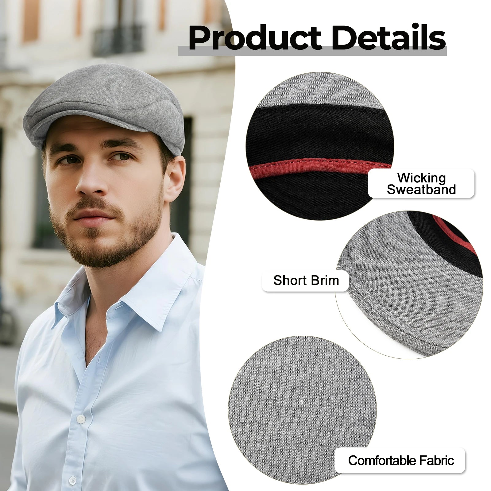 The Kenmare | Men's 100% Cotton Irish Hunting Newsboy Cap | Urban Caps NZ