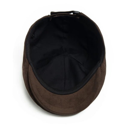 Faux Leather Newsboy Cap | English Gentleman's Cap | Urban Caps NZ