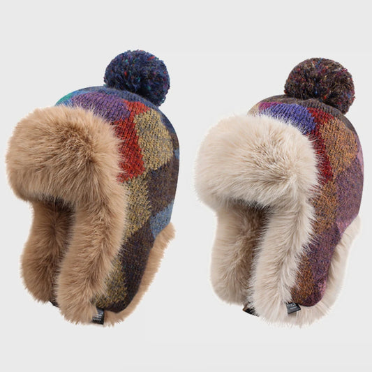 Svalbard Fluffy Fur Trapper Hat