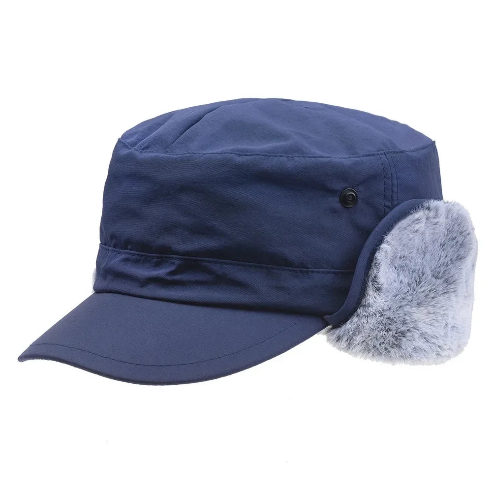 Kirkwall Waterproof Trapper Hat in Blue