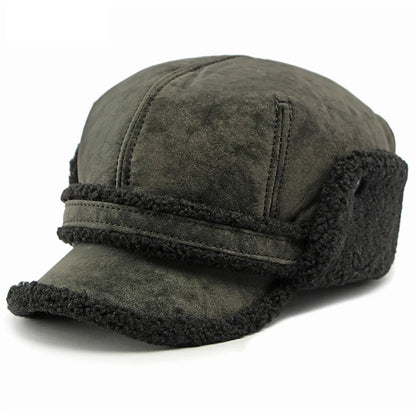 Vauxhall Suede Fleece Baseball Cap in Black