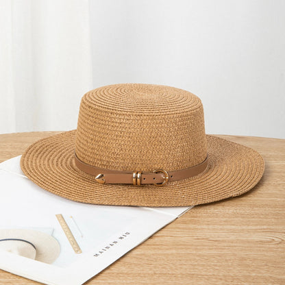 Positano Raffia Beach Hat in Khaki