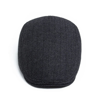 Striped Wool Velvet Ivy Cap | Premium Highland Flat Cap | Urban Caps NZ