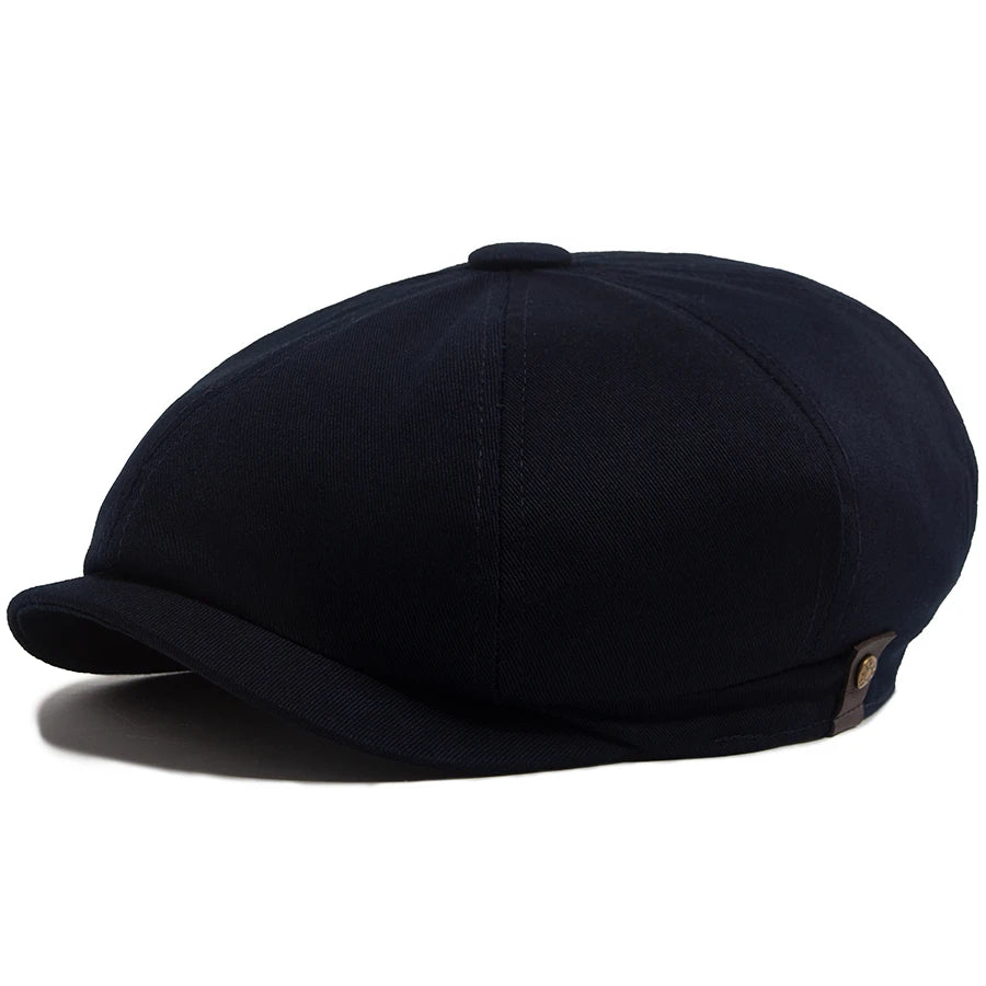 Soft Top Cotton Newsboy Cap | Gentleman's Octagonal Cap | Urban Caps NZ