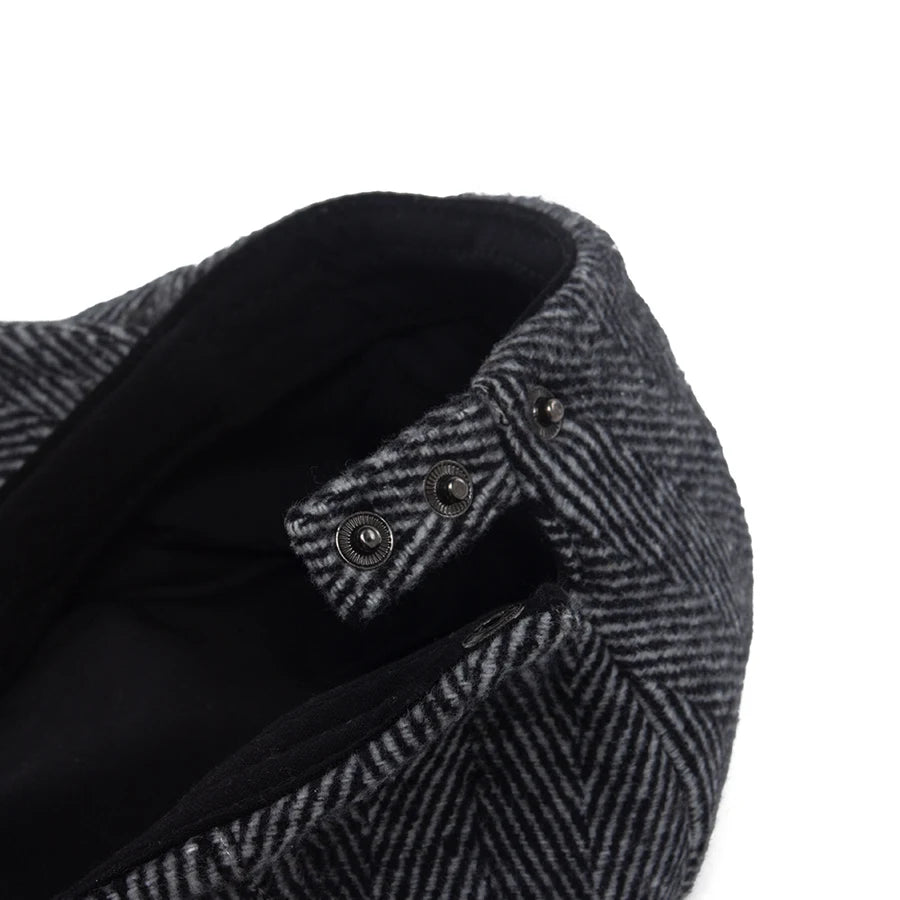 Heritage Herringbone Ivy Cap | Highland Winter Flat Cap | Urban Caps NZ