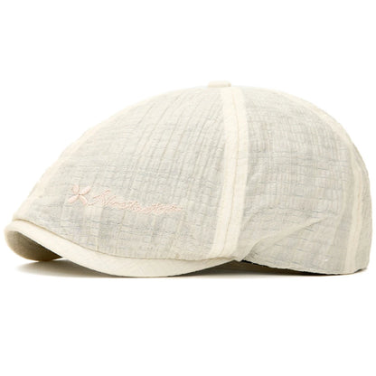 Camborne Letter Ivy Cap in Beige