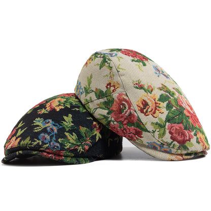 Floral Print Ivy Cap | Heritage Country Flat Cap | Urban Caps NZ