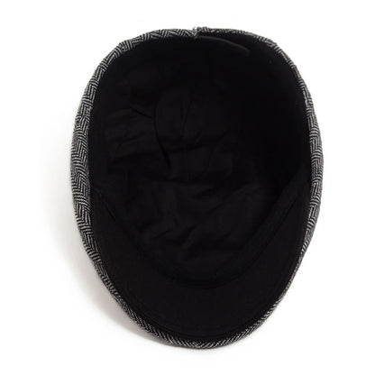 Striped Herringbone Ivy Cap | Highland Outdoor Flat Cap | Urban Caps NZ