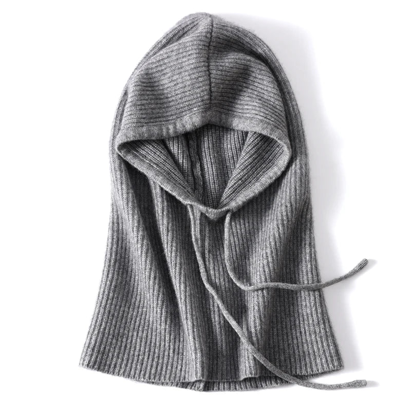 The Ben Nevis | 100% Wool Hooded Drawstring Balaclava | Urban Caps NZ