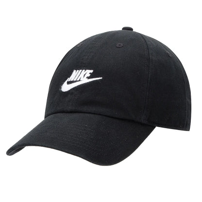 Nike Sports Cap - Black Curved-Brim Sun & Running Hat