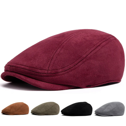 Solid Suede Ivy Cap | Parisienne Country Flat Cap | Urban Caps NZ