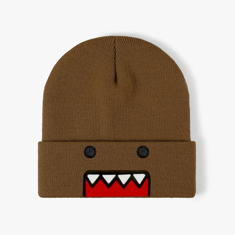 The Domo | Cartoon Character Embroidered Knitted Beanie | Urban Caps NZ