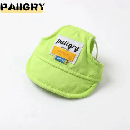 Dog sun visor cap in pink