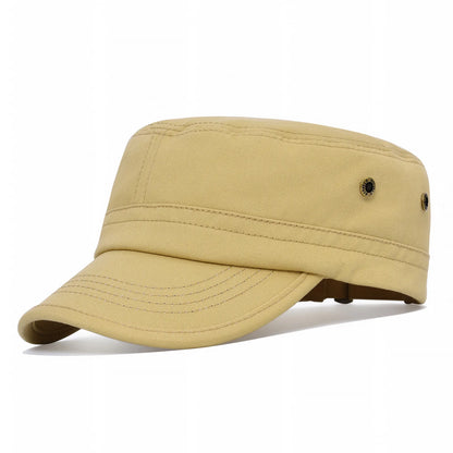 The Garrison | Cotton Twill Vintage Military Flat Cap | Urban Caps NZ