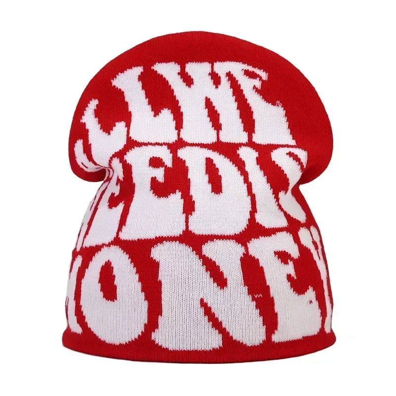 The Skullcap | Y2K Letter Knitted Hip Hop Beanie | Urban Caps NZ