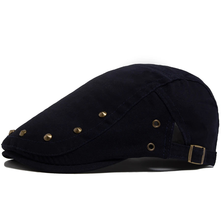 Solid Cotton Rivet Ivy Cap | Modern Country Flat Cap | Urban Caps NZ