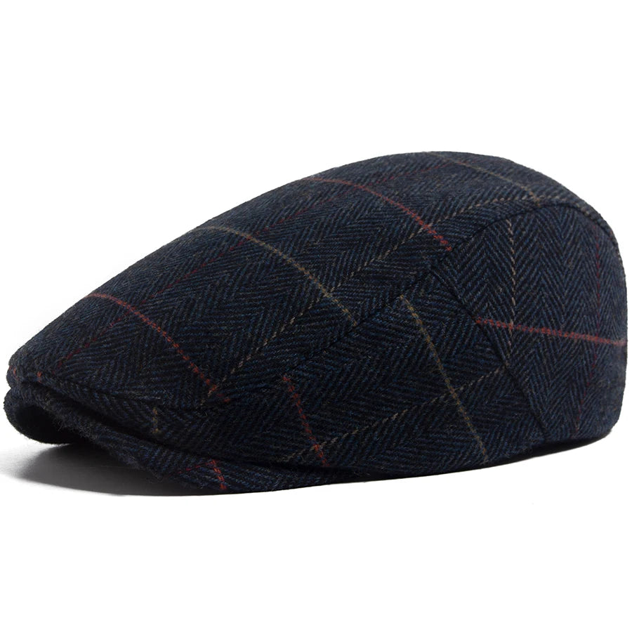 Woollen Herringbone Ivy Cap | Highland Heritage Flat Cap | Urban Caps NZ