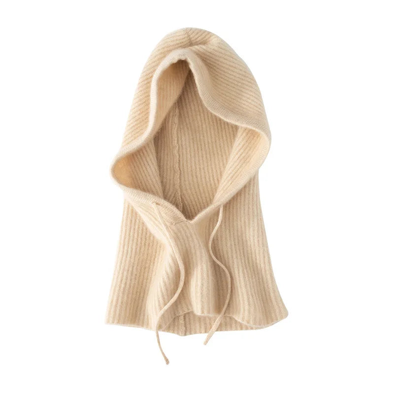 The Cairnwell | Women's 100% Wool Drawstring Balaclava Beanie | Urban Caps NZ