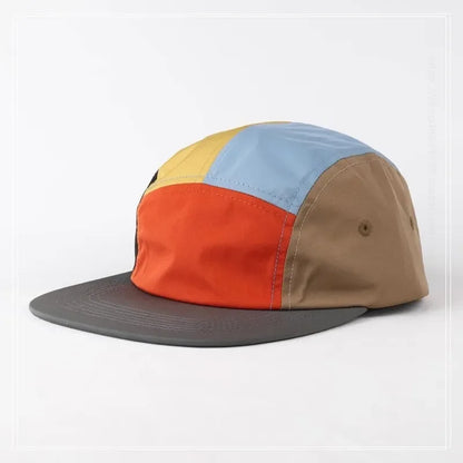 Shoreditch 5-Panel Colour Block Cap in Dark Gary Eaves