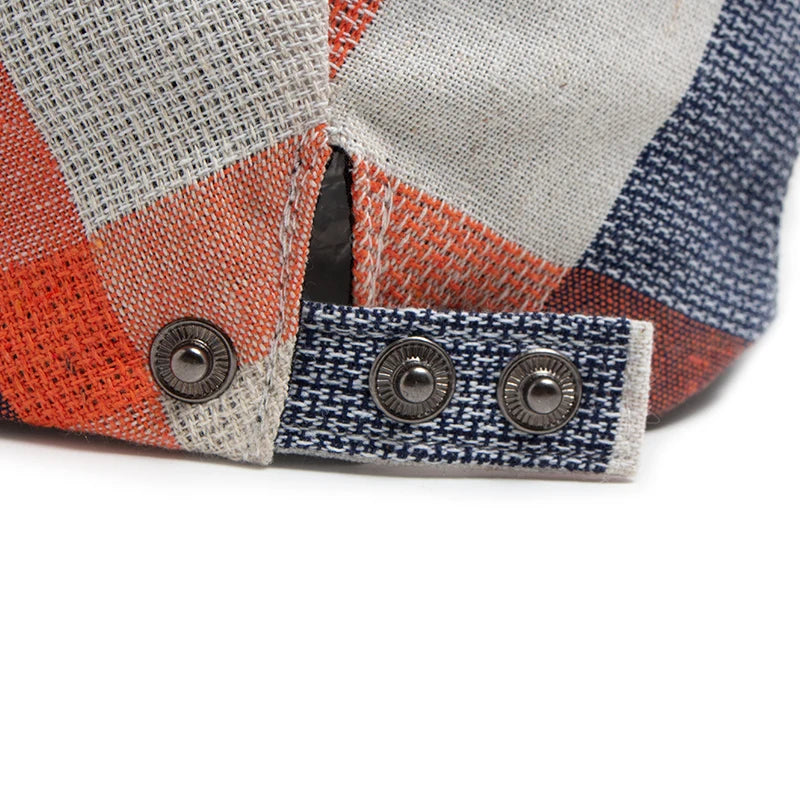 Multicolour Plaid Ivy Cap | Country Heritage Flat Cap | Urban Caps NZ