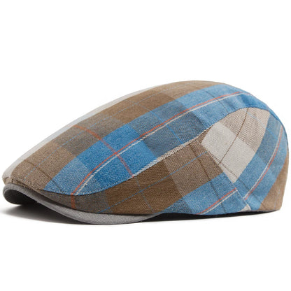 Thin Plaid Ivy Cap | Country Heritage Flat Cap | Urban Caps NZ