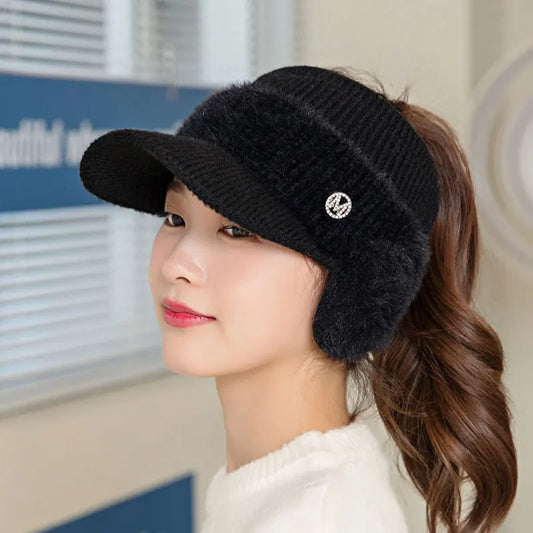 The Lapland | Fleece Knitted Earflap Beanie | Urban Caps NZ