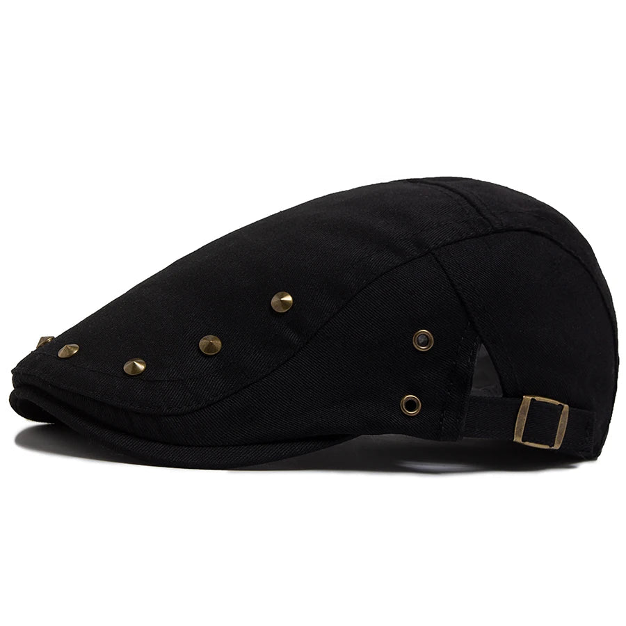 Solid Cotton Rivet Ivy Cap | Modern Country Flat Cap | Urban Caps NZ