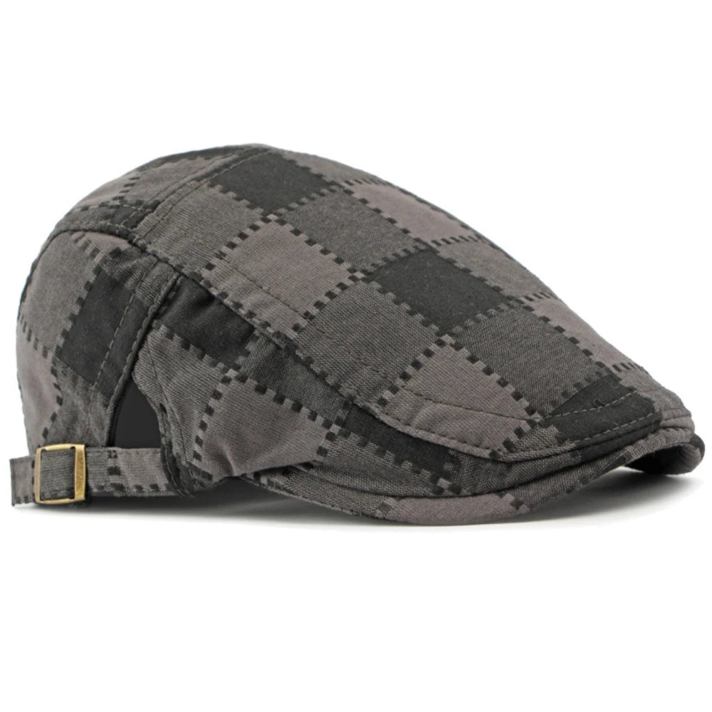 Rye Plaid Artist Beret