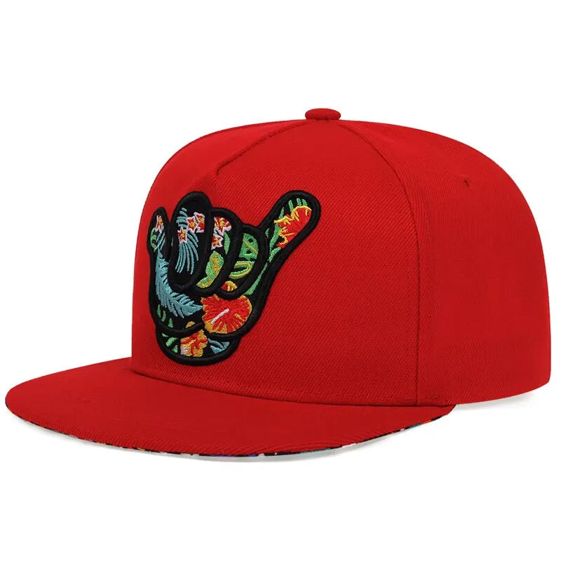 The Carnaby | Colourful Hand Embroidery Snapback Cap | Urban Caps NZ