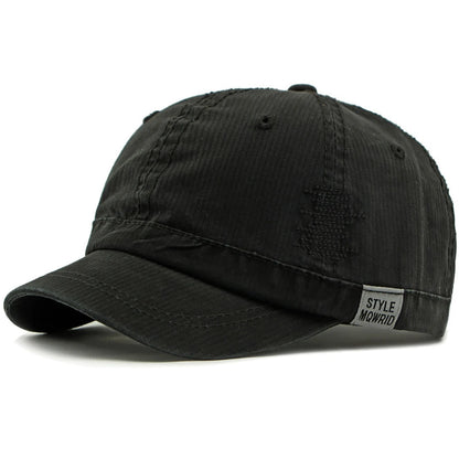 Keswick 6-Panel Cotton Cap in Black