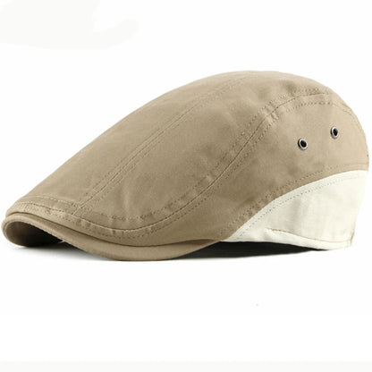 Bolton Patchwork Beret in Khaki