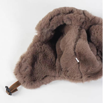 Nunivak Waterproof Leather Trapper Hat
