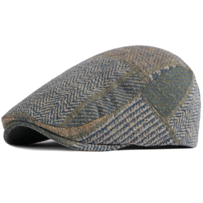 Penrith Plaid Artist Beret in Green
