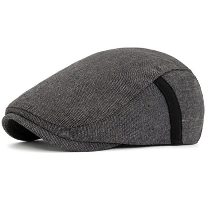Marseille Patchwork Artist Beret in Dark Grey