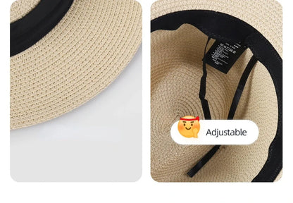 Kingston XL Straw Panama Hat – UPF 50+ Wide Brim Summer Sun Hat (61-63cm)