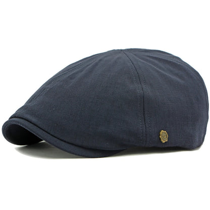 Tenby 6-Panel Artist Beret in Navy Blue