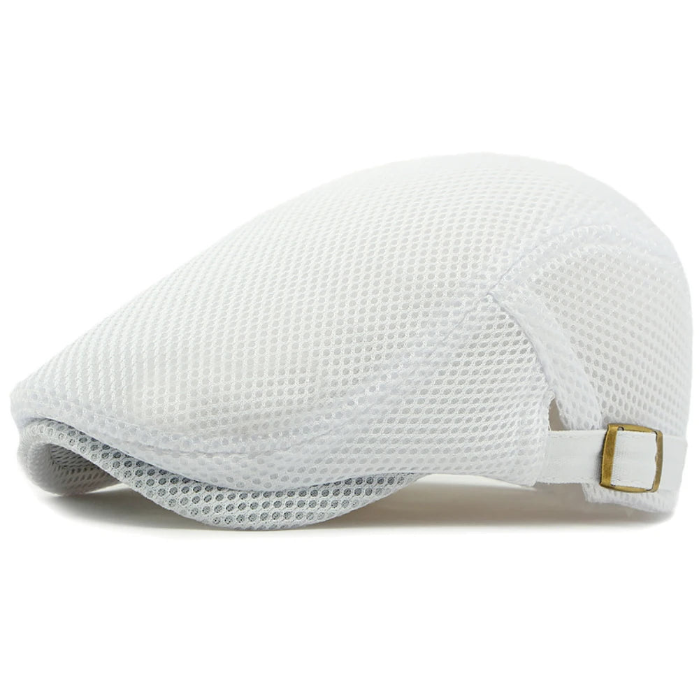 Godalming Mesh Breathable Beret in White