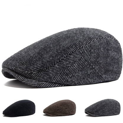 Heritage Herringbone Ivy Cap | Highland Winter Flat Cap | Urban Caps NZ