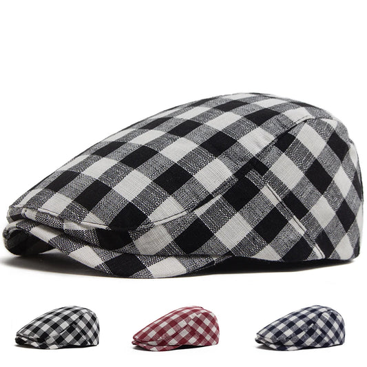 Vintage Plaid Ivy Cap | Traditional Country Flat Cap | Urban Caps NZ