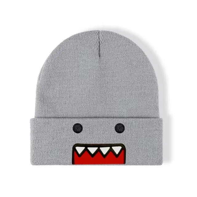 The Domo | Cartoon Character Embroidered Knitted Beanie | Urban Caps NZ