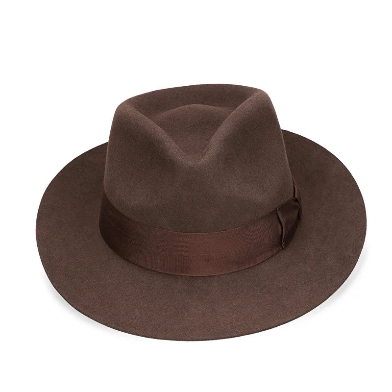 Wool Fedora Hat NZ – Wide Brim Felt Fedora with Satin Lining