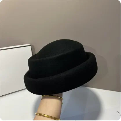 Provence Wool Beret in Black