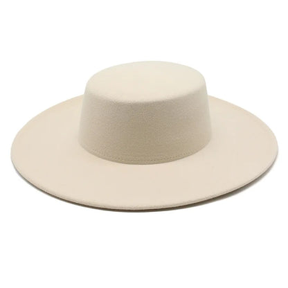 Classic Wide Brim Fedora Hat – Structured Formal Travel Cap