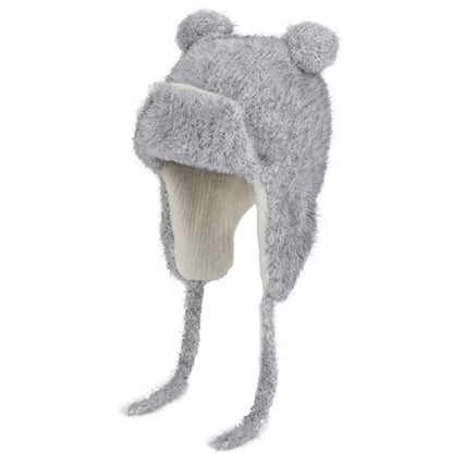 Little Bear Ears Beanie in Gray