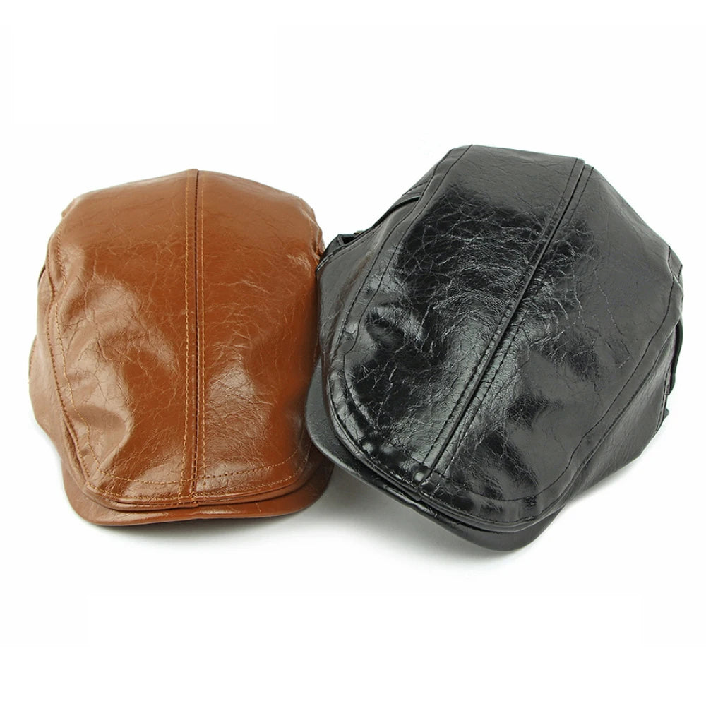 Cadiz Faux Leather Ivy Cap