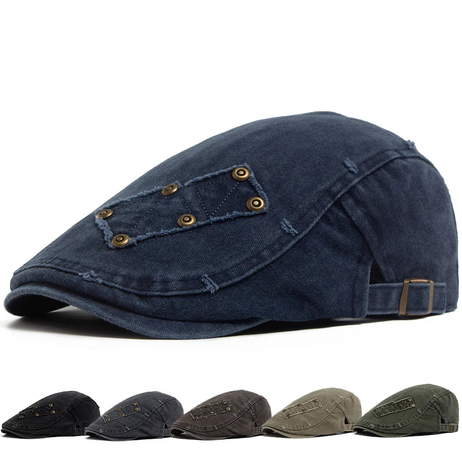 Washed Cabbie Ivy Cap | Vintage Heritage Flat Cap | Urban Caps NZ