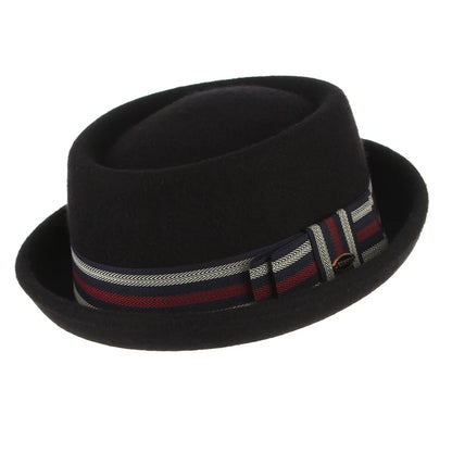 Paris Noir Wool Felt Pork Pie Hat | Urban Caps
