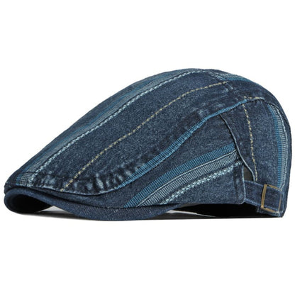 Shandley Painter Denim Flat Cap - Classic Flat Cap Style In Durable Denim For Casual Looks