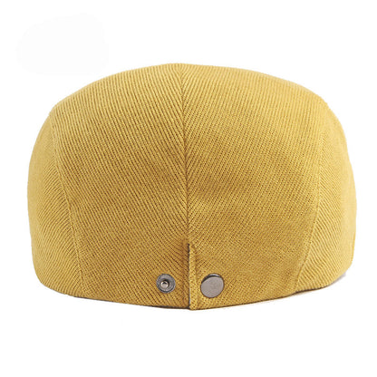Lincoln Corduroy Cotton Flat Cap - Corduroy Cotton Flat Cap With Timeless Classic Style